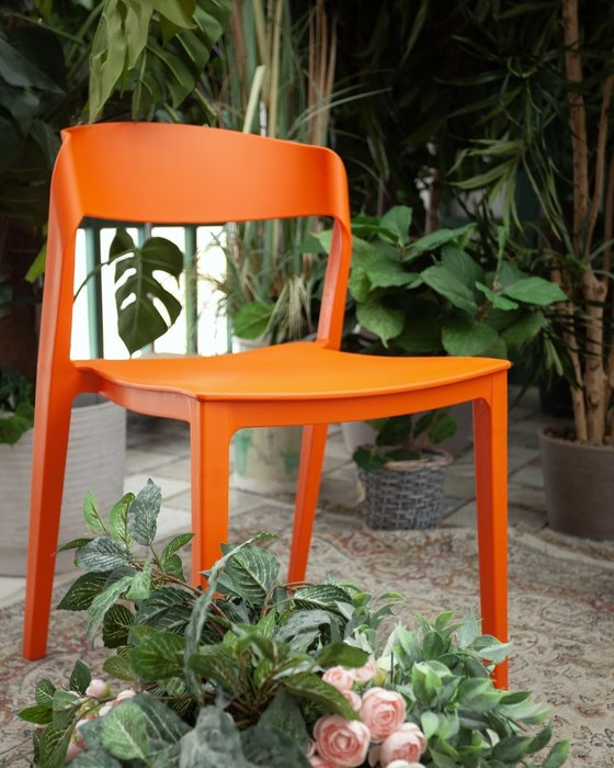 Стул Moris оранжевого цвета - лучшие Обеденные стулья в INMYROOM