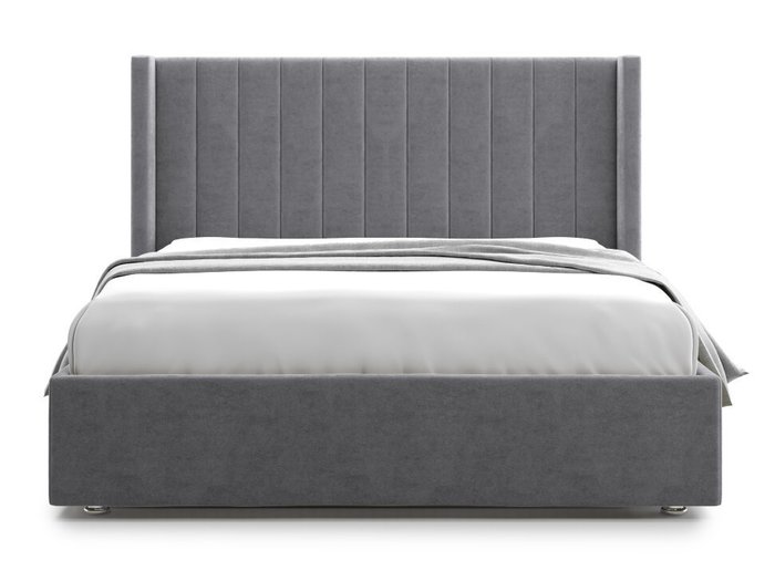 Кровать Premium Mellisa 2 160х200 серого цвета с подъемным механизмом - купить Кровати для спальни по цене 61000.0