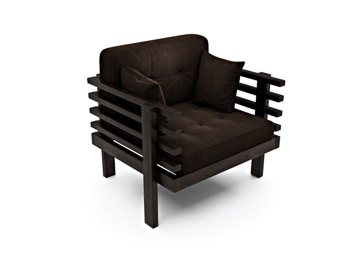 Кресло Стоун коричневого цвета - лучшие Интерьерные кресла в INMYROOM