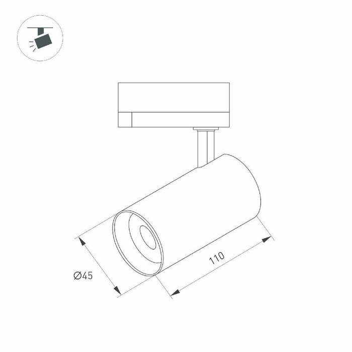 Трековый однофазный светильник Arlight LGD-SPOT-2TR-R45-7W Warm3000 (BR, 24 deg, 230V) 042544 - купить Трековые светильники по цене 3743.0 Трековый однофазный светильник Arlight LGD-SPOT-2TR-R45-7W Warm3000 (BR, 24 deg, 230V) 042544 - купить Трековые светильники по цене 3743.0