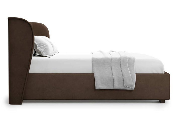 Кровать Tenno 180х200 шоколадного цвета без подъемного механизма - лучшие Кровати для спальни в INMYROOM