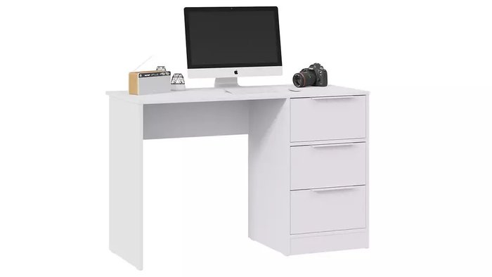 Стол письменный Марли белого цвета - купить Письменные столы по цене 7499.0