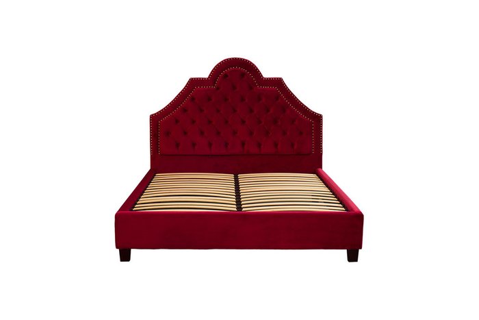 Кровать красная двуспальная с изголовьем 160х200