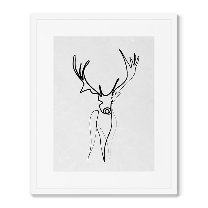 Репродукция картины в раме Deer - купить Картины по цене 8199.0