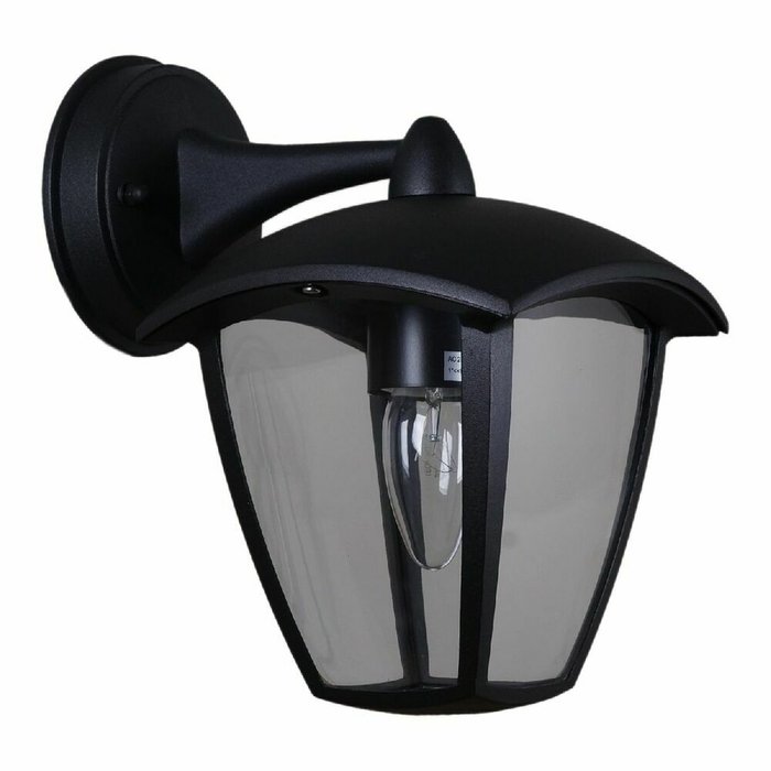 Уличный настенный светильник 08301-9.2-001SJ Top mount BK черного цвета - купить Настенные уличные светильники по цене 2300.0