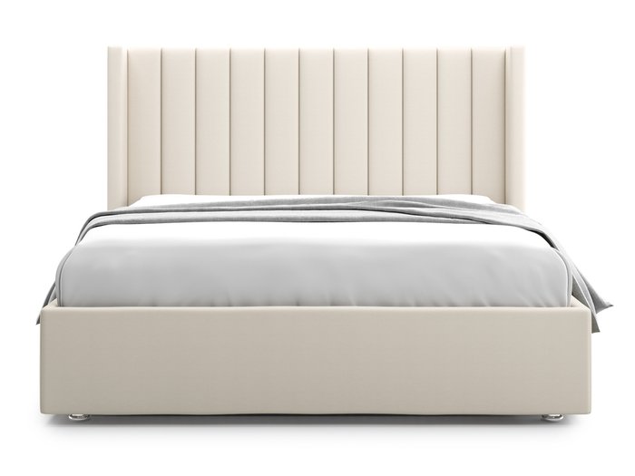 Кровать Premium Mellisa 2 160х200 светло-бежевого цвета с подъемным механизмом  - купить Кровати для спальни по цене 77200.0