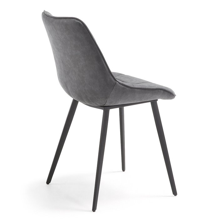 Стул металлический ADAH черного цвета - купить Обеденные стулья по цене 31990.0