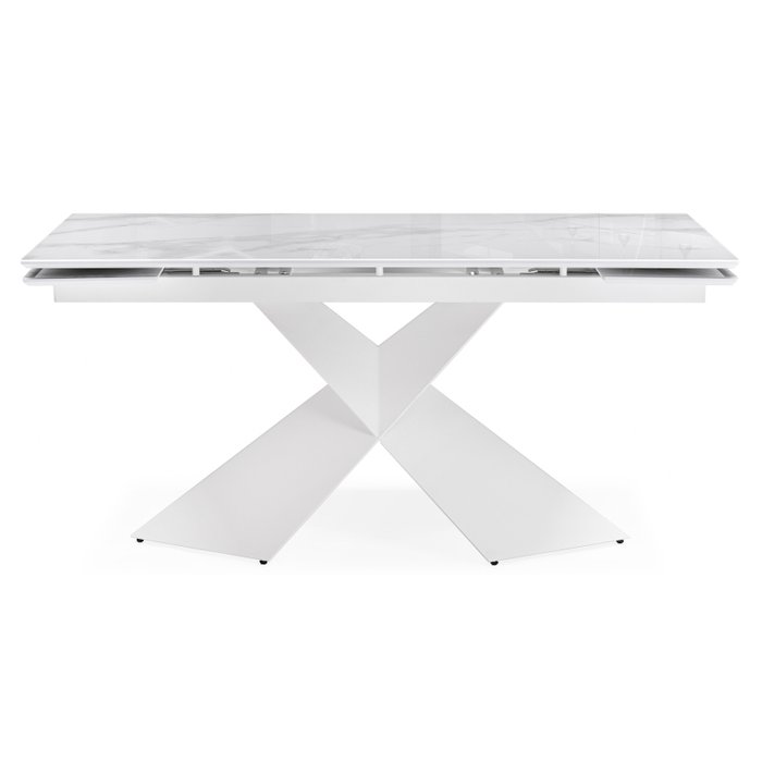 Раскладной обеденный стол Хасселвуд белого цвета - купить Обеденные столы по цене 59190.0