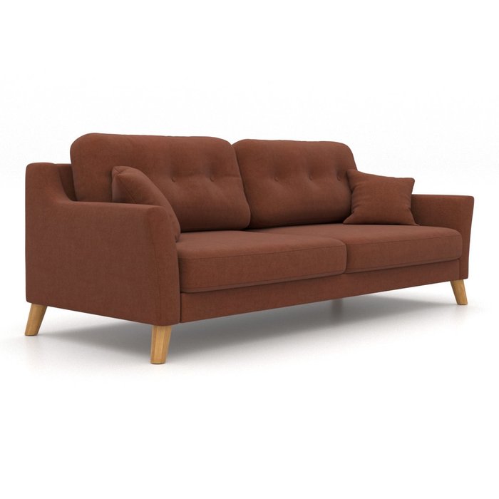 Диван-кровать Raf EKH трехместный коричневый - купить Прямые диваны по цене 64800.0