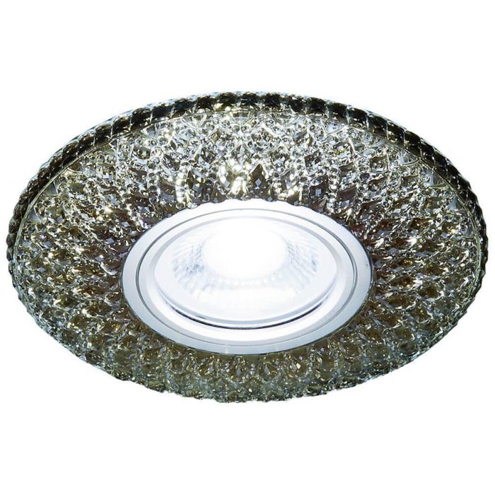 Точечный светильник LED S333 BK/CLD (стекло, цвет дымчатый)