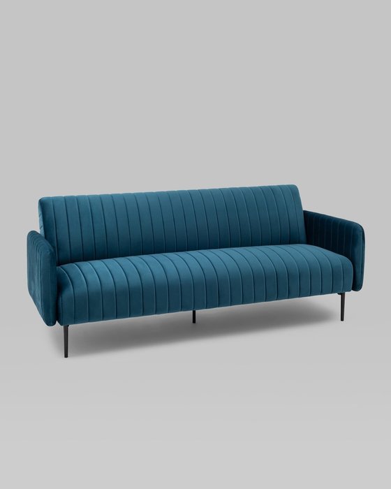 Диван-кровать Дрезден синего цвета - купить Прямые диваны по цене 49990.0