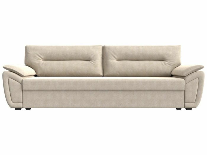Прямой диван-кровать Нэстор Лайт бежевого цвета - купить Прямые диваны по цене 30999.0