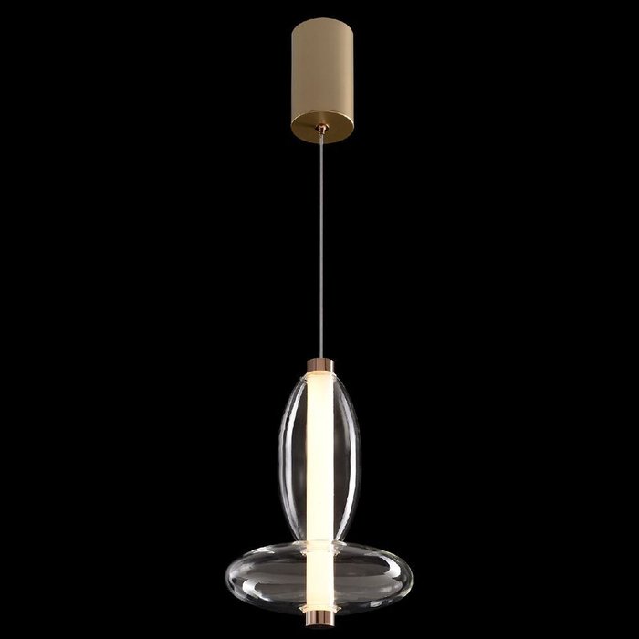 Подвесной светильник QUASAR SP7W LED TRANSPARENT (стекло, цвет прозрачный) - лучшие Подвесные светильники в INMYROOM Подвесной светильник QUASAR SP7W LED TRANSPARENT (стекло, цвет прозрачный) - лучшие Подвесные светильники в INMYROOM