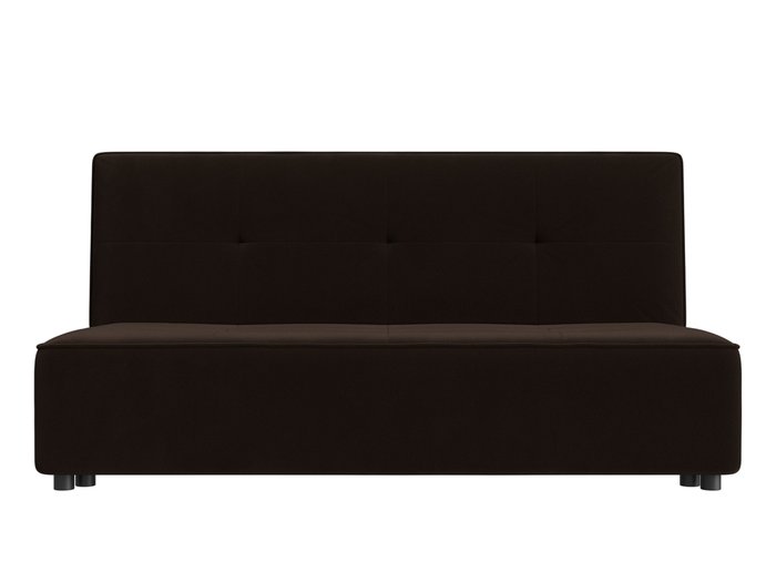 Прямой диван-кровать Зиммер темно-коричневого цвета - купить Прямые диваны по цене 23999.0