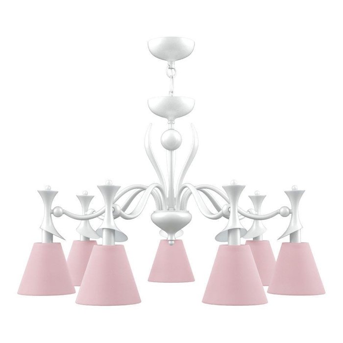 Подвесная люстра Modern с розовыми плафонами - купить Подвесные люстры по цене 14235.0