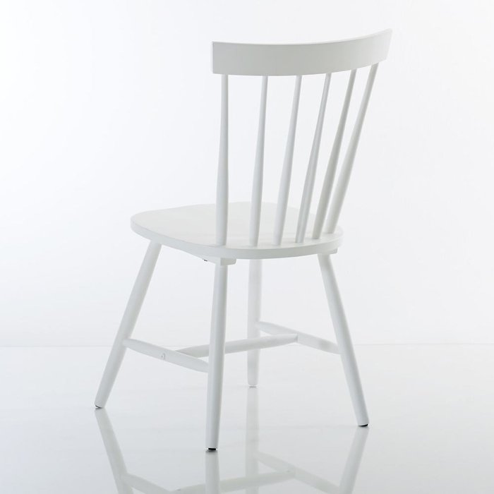 Комплект из двух стульев Jimi с перекладинами из массива гевеи - лучшие Обеденные стулья в INMYROOM