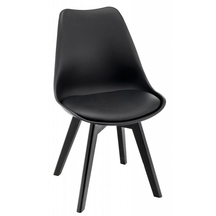 Обеденный стул Bonuss черного цвета - купить Обеденные стулья по цене 3750.0