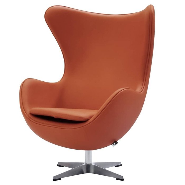 Кресло Egg Style Chair оранжевого цвета