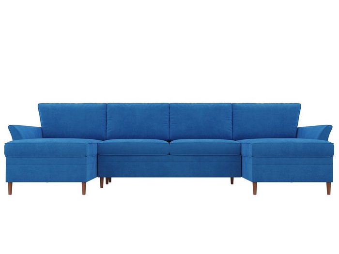Угловой диван-кровать София темно-голубого цвета - купить Угловые диваны по цене 68990.0