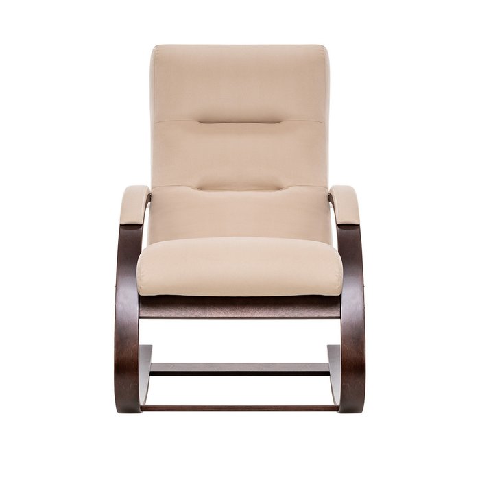 Кресло-качалка Милано светло-бежевого цвета - купить Интерьерные кресла по цене 18530.0