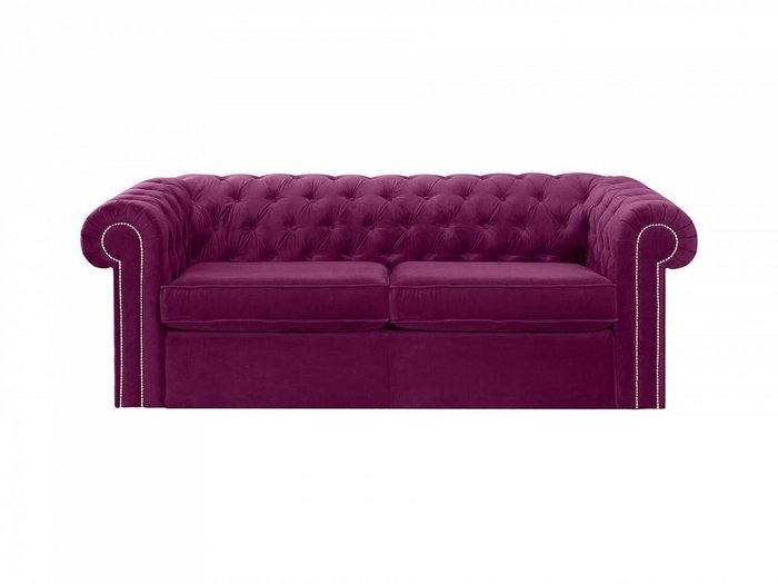 Диван-кровать Chesterfield фиолетового цвета