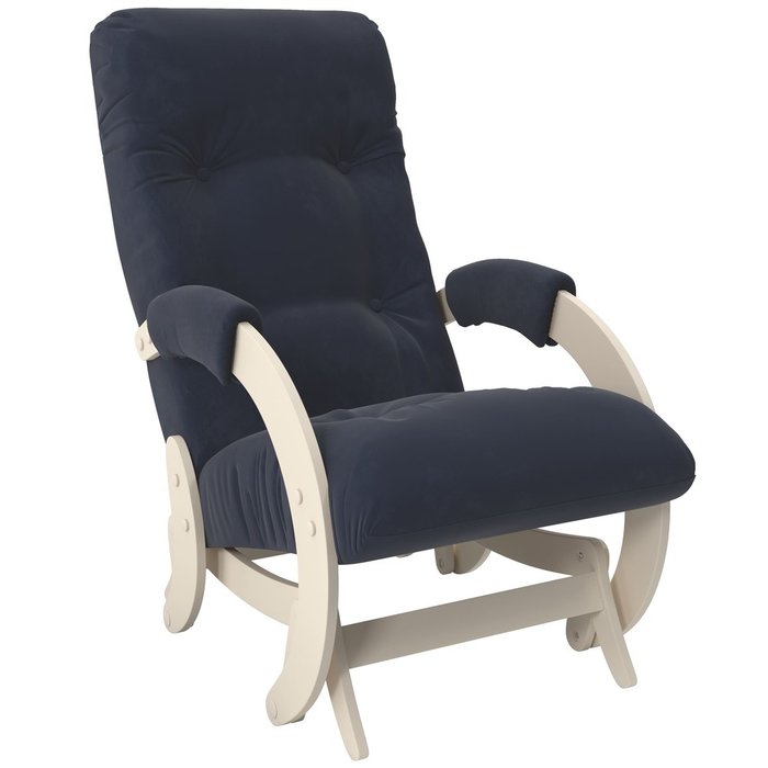 Кресло-глайдер Модель 68 с обивкой синего цвета