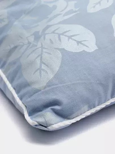 Подушка Сила природы с лузгой гречихи голубого цвета - лучшие Подушки для сна в INMYROOM