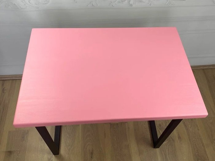 Стол обеденный Loft 120х70 черно-розового цвета - лучшие Обеденные столы в INMYROOM
