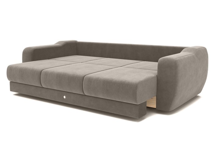 Набор из дивана-кровати с двумя креслами серо-бежевого цвета - лучшие Прямые диваны в INMYROOM