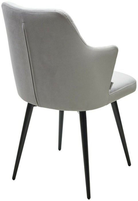 Стул Herman светло-серого цвета с черными ножками - купить Обеденные стулья по цене 8000.0