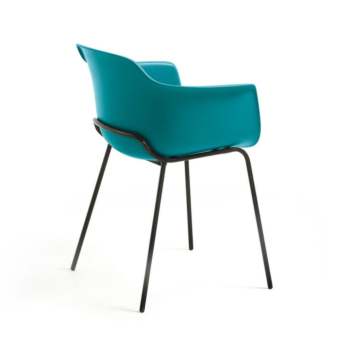 Стул Khasumi из высококачественного пластика синего цвета - лучшие Обеденные стулья в INMYROOM