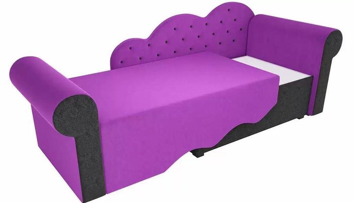 Диван-кровать Тедди черно-фиолетового цвета  - купить Прямые диваны по цене 21290.0