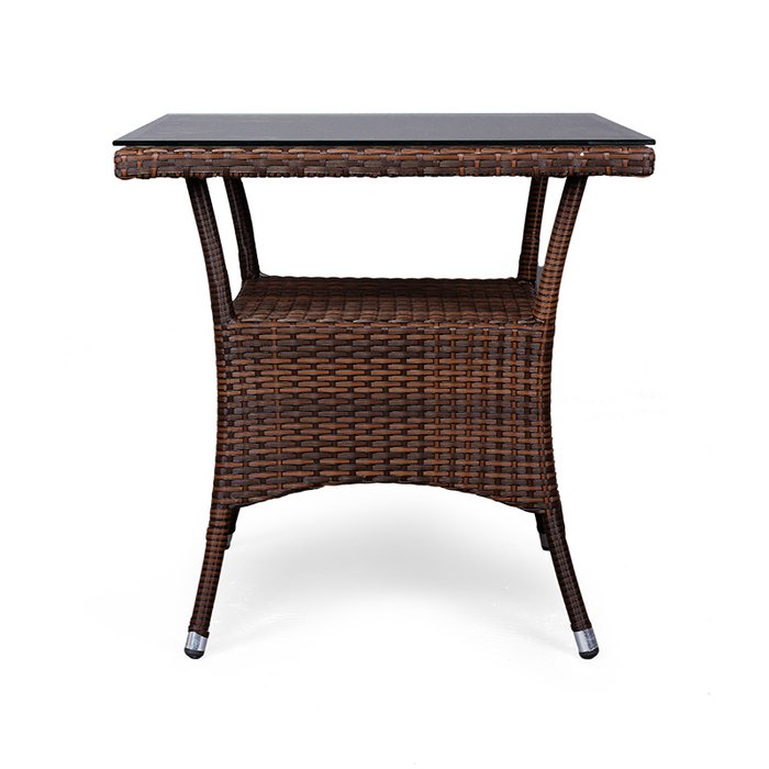 Стол Rattan коричневого цвета - купить Садовые столы по цене 6500.0