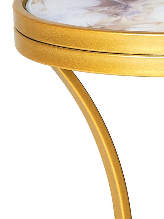 Кофейный столик Martini золотого цвета - купить Кофейные столики по цене 9900.0