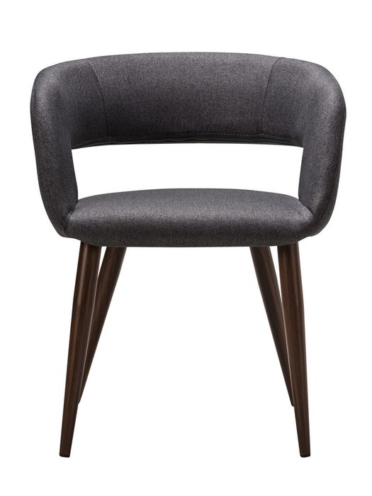 Стул с подлокотниками Hugs темно-серого цвета - лучшие Обеденные стулья в INMYROOM
