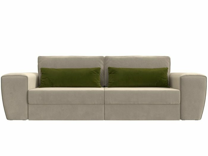 Прямой диван-кровать Лига 008 бежевого цвета - купить Прямые диваны по цене 60999.0