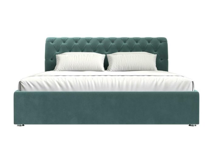 Кровать Сицилия 180х200 бирюзового цвета с подъемным механизмом  - купить Кровати для спальни по цене 96999.0