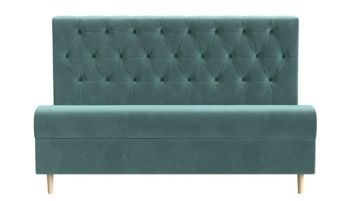 Прямой диван Бремен бирюзового цвета - купить Прямые диваны по цене 35999.0