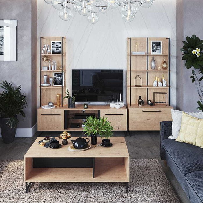 Мебель для гостиной Sardinia №6 цвета Дуб артисан черный