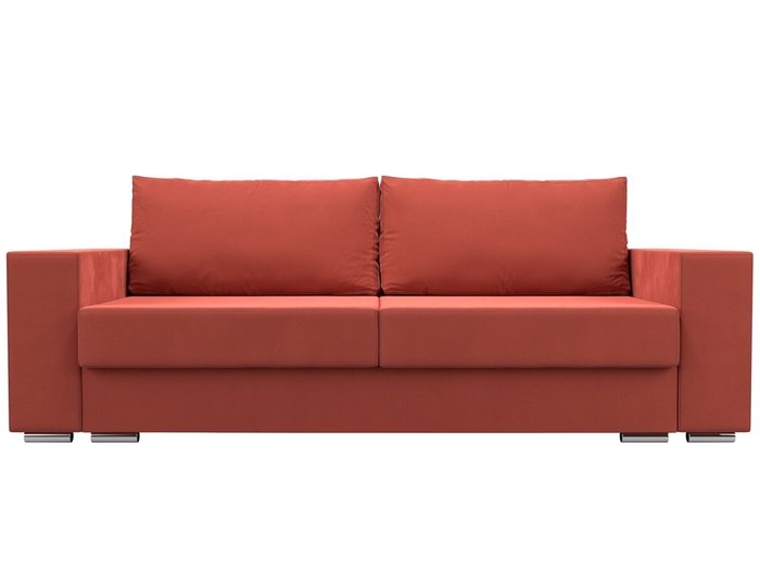Прямой диван-кровать Исланд кораллового цвета - купить Прямые диваны по цене 49999.0
