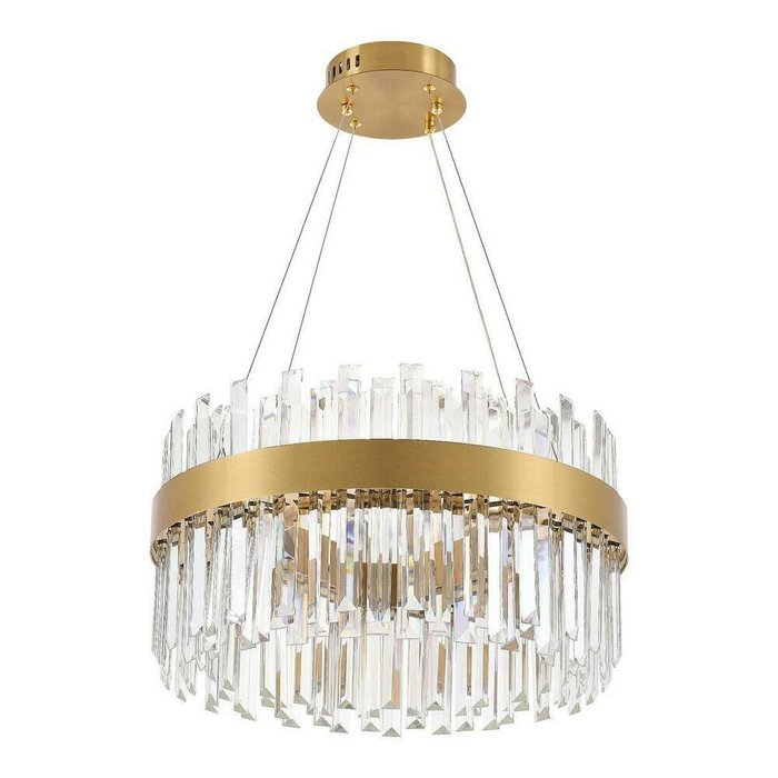 Подвесная светодиодная люстра Smart Нимбы Led Lamps М золотого цвета Подвесная светодиодная люстра Smart Нимбы Led Lamps М золотого цвета