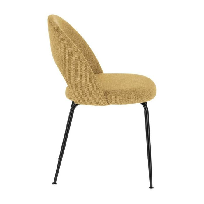 Мягкий стул Mahalia mustard-yellow желтого цвета - купить Обеденные стулья по цене 21990.0