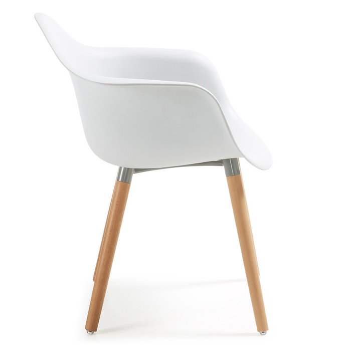 Кресло Kenna белое - лучшие Обеденные стулья в INMYROOM