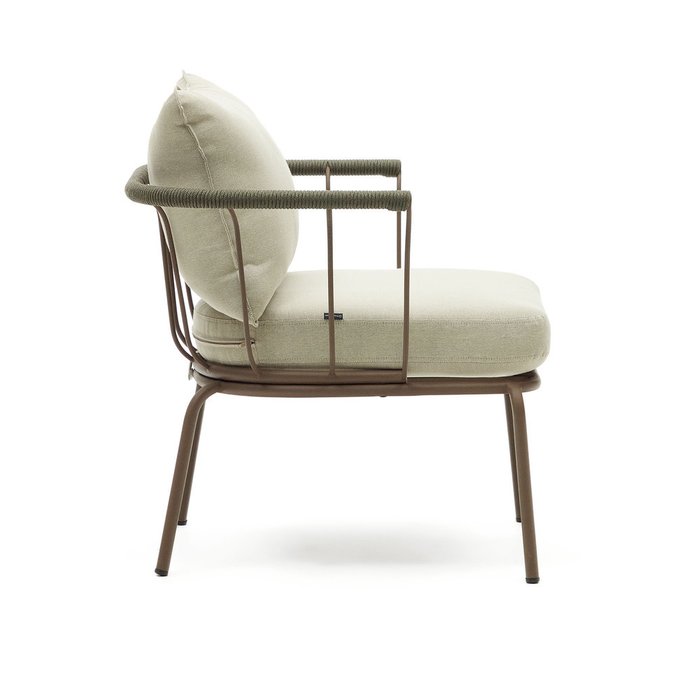 Кресло Salguer светло-бежевого цвета - лучшие Садовые стулья в INMYROOM