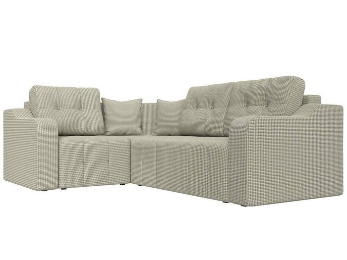 Угловой диван-кровать Кембридж серо-бежевого цвета левый угол - лучшие Угловые диваны в INMYROOM