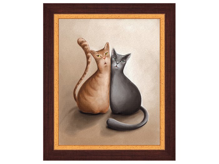 Постер "Сouple of cats" Постер "Сouple of cats"