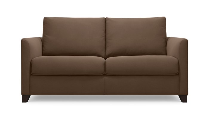 Диван Лион 187 темно-коричневого цвета - лучшие Прямые диваны в INMYROOM