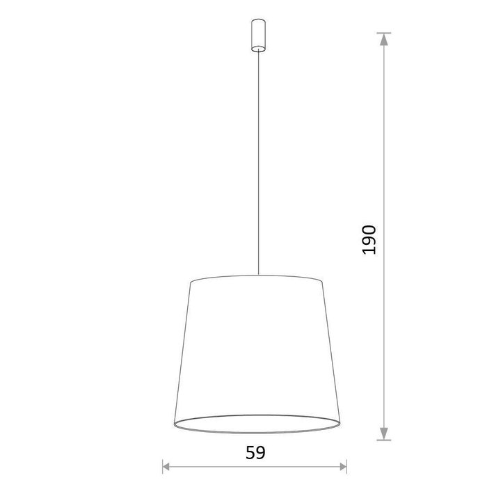 Подвесной светильник Cone L синего цвета - купить Подвесные светильники по цене 14359.0