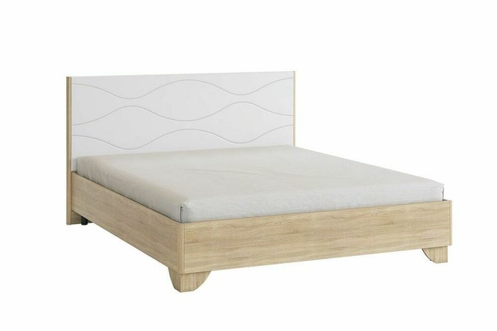 Кровать Зара Комфорт 160х200 бело-бежевого цвета - купить Кровати для спальни по цене 16190.0