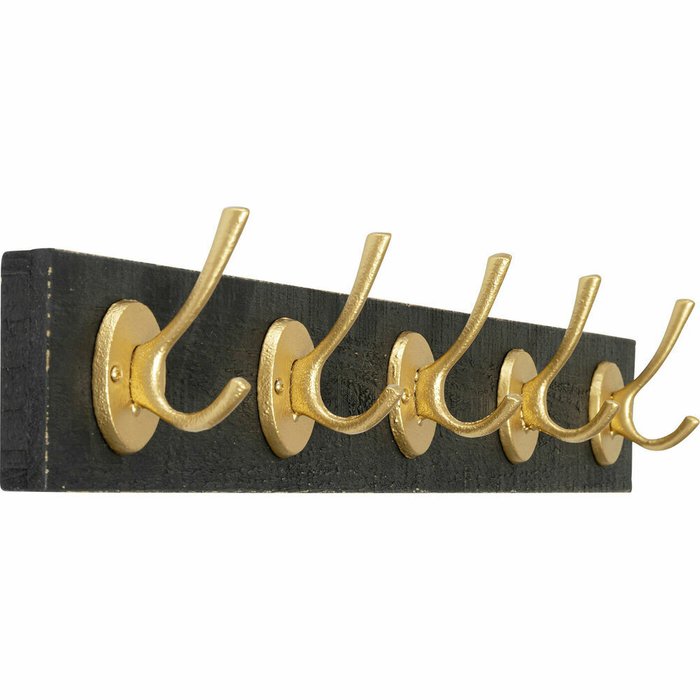 Вешалка Classico черно-золотого цвета - купить Настенные вешалки по цене 4970.0